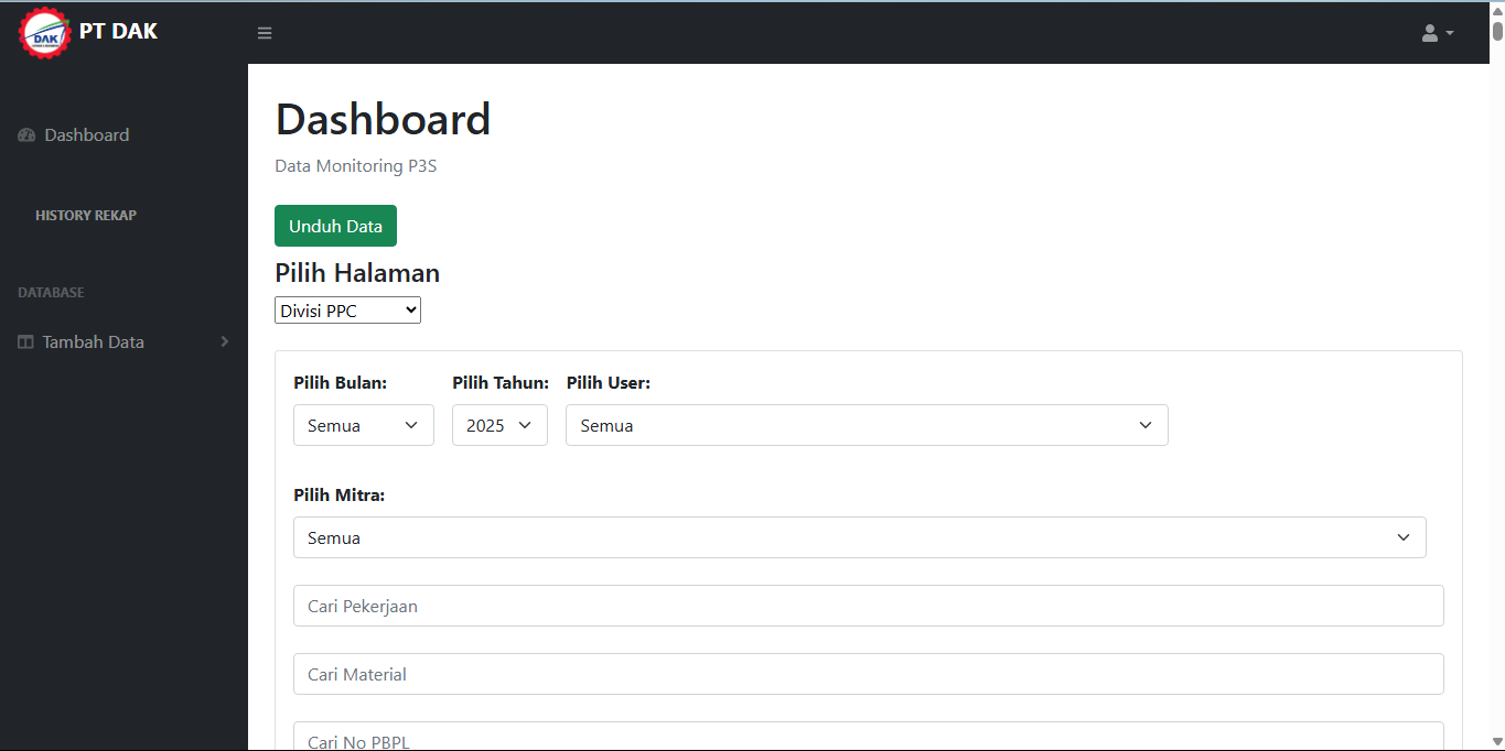 Material Monitoring
